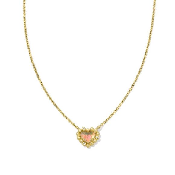 Kendra Scott Jewelry - Kendra Scott Anna Framed Pendant Necklace - White/Gold